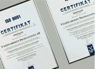 Kvalitet genom ISO-certifierade